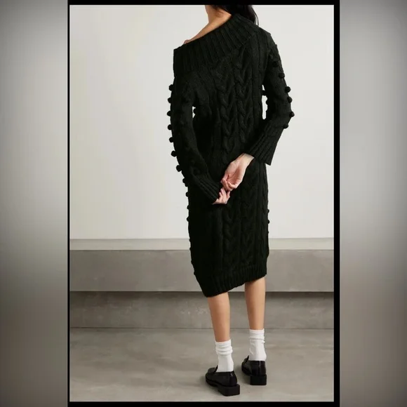 NWT FARM RIO cable-knit off shoulder sweater dress - Picture 2 of 15